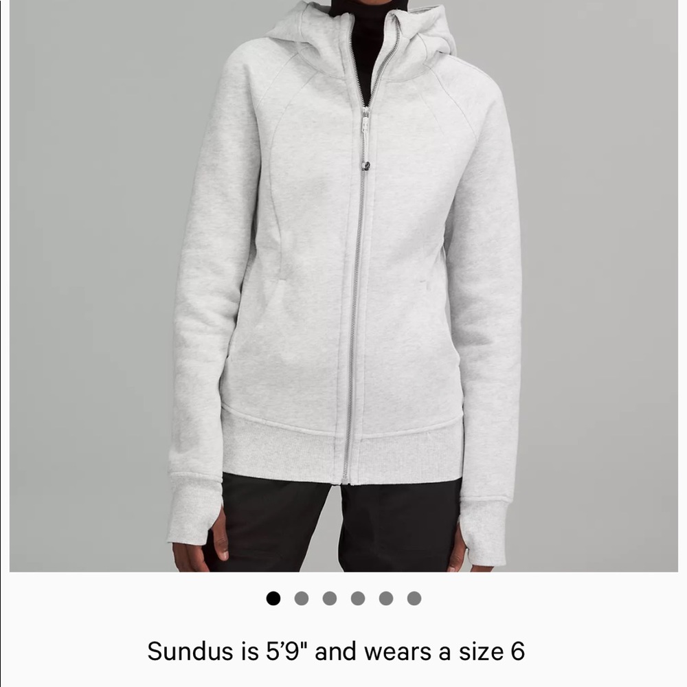 Grey Lululemon Scuba jacket